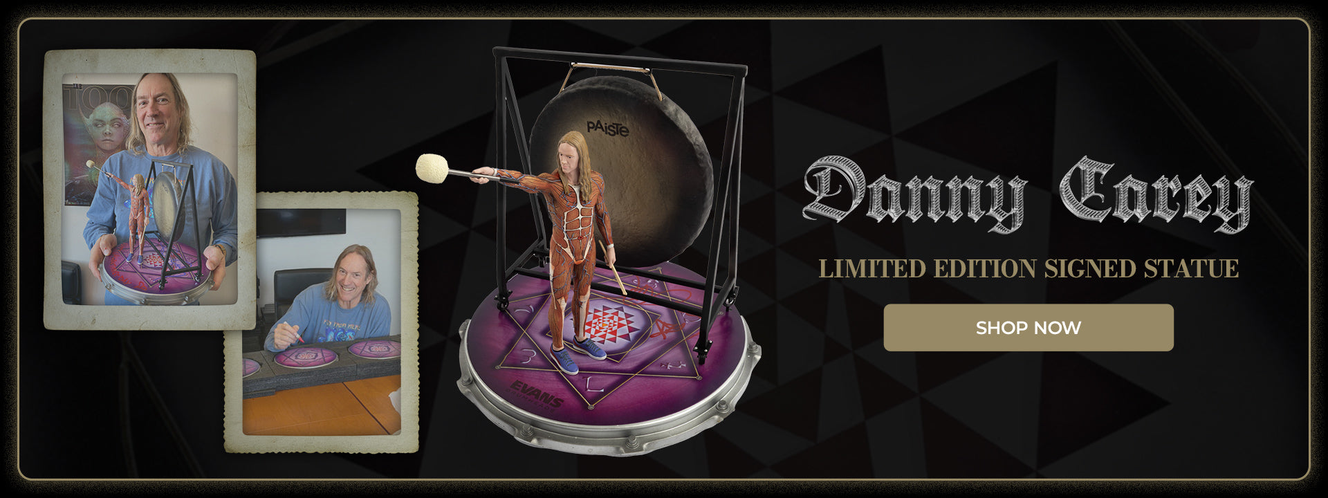 Limited edition signed statue. Shop now.