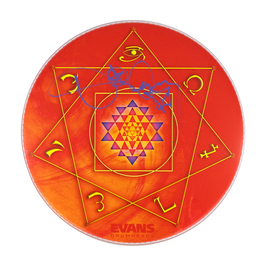 Signed Orange Drumhead