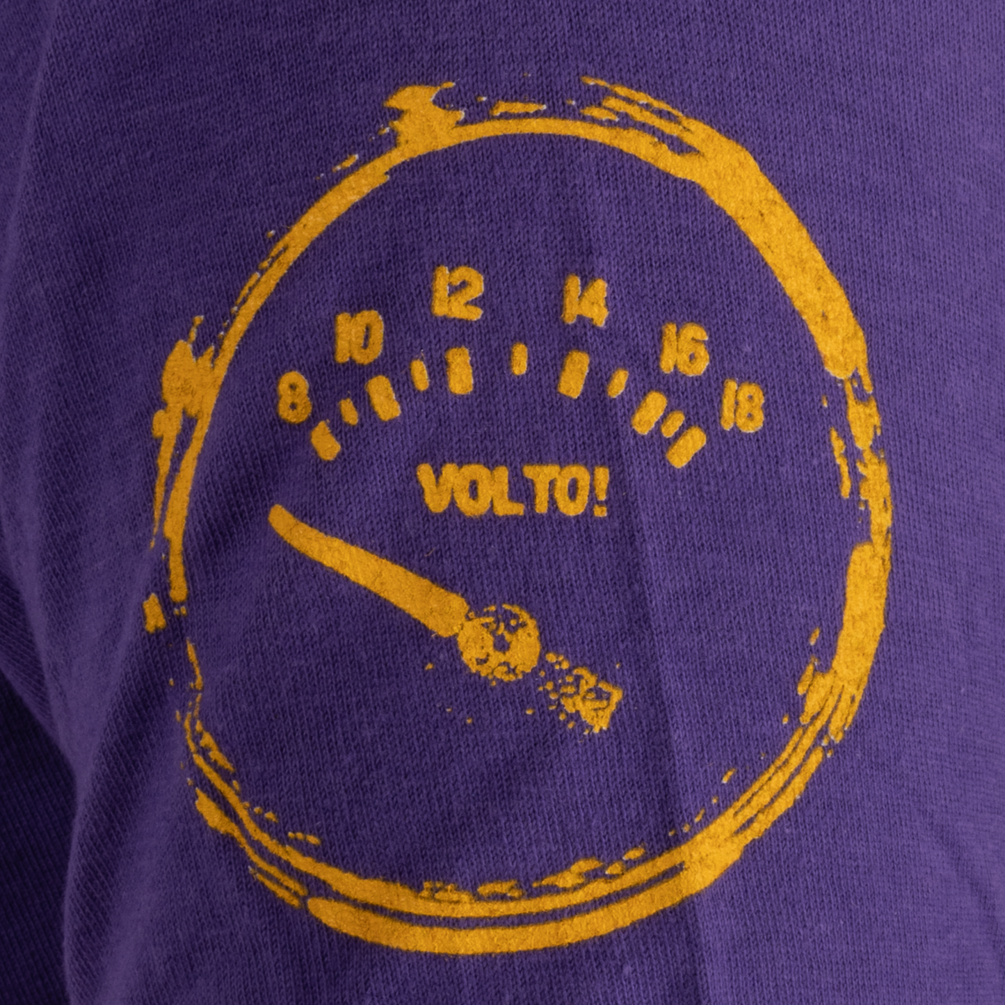 Yellow Volto Logo Purple Women's Tee